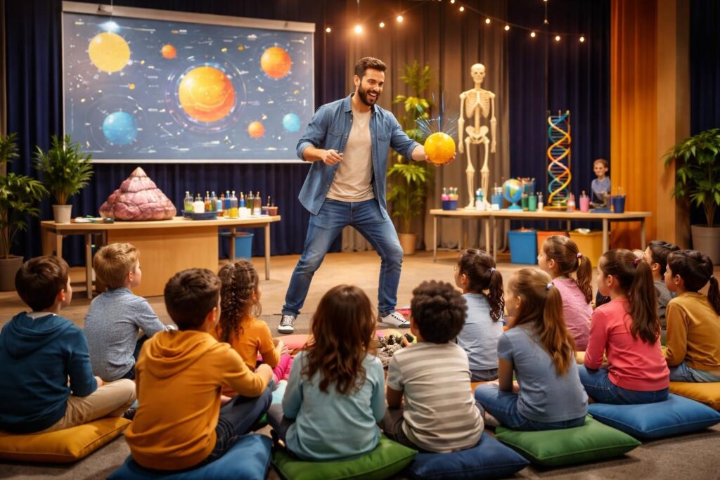 découvrez des spectacles éducatifs captivants spécialement conçus pour la jeunesse, alliant apprentissage et divertissement pour éveiller la curiosité des enfants.