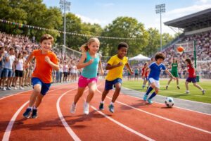 découvrez les compétitions spécialement organisées pour la jeunesse sportive, favorisant l'esprit d'équipe, le fair-play et le développement des talents sportifs dès le plus jeune âge.