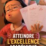 Étudiants en train d'étudier ensemble, symbolisant l'excellence académique.
