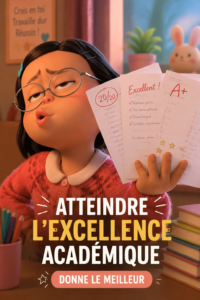 Étudiants en train d'étudier ensemble, symbolisant l'excellence académique.