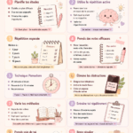 Étudiante appliquant des méthodes d'étude pour améliorer son apprentissage.