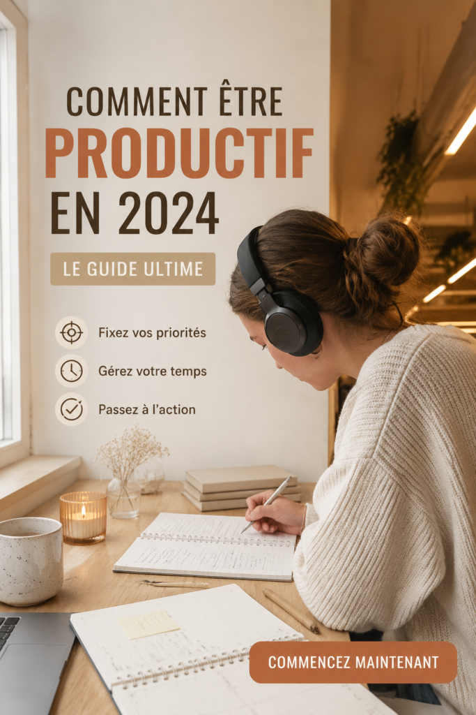 Un bureau organisé pour une meilleure productivité en 2024.