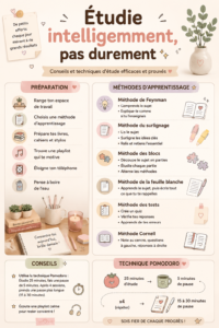 Un étudiant pratique des techniques d'étude modernes pour optimiser son apprentissage