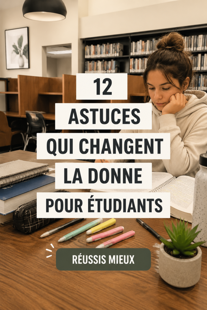Un étudiant utilise des méthodes d'étude efficaces pour améliorer sa productivité.