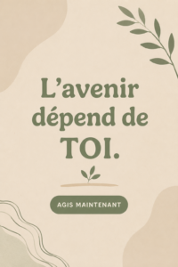 Une personne réfléchissant à son avenir, symbolisant la prise de responsabilité personnelle.