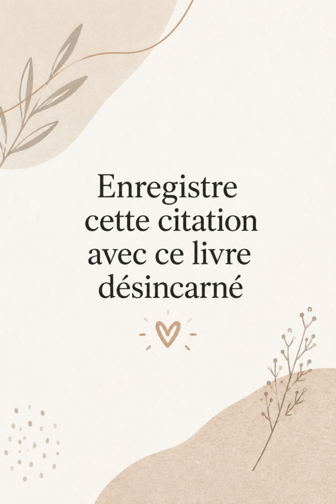 Une citation inspirante présentée sur un fond de livre ouvert