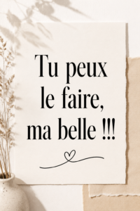 Femme confiante se lançant dans un défi avec détermination.