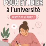 Un étudiant concentré avec des livres ouverts sur son bureau, illustrant la productivité académique.