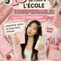 Des fournitures scolaires organisées sur un bureau, prêtes pour la rentrée des classes.