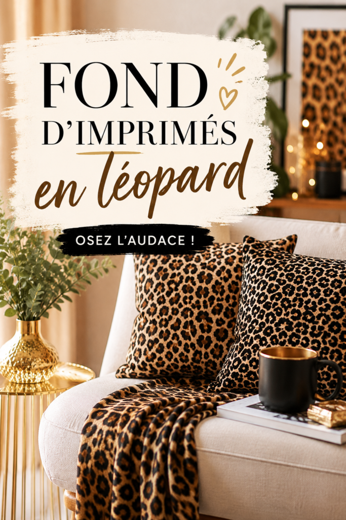 Fonds d'écran en imprimé léopard, ajoutant une touche sauvage à la décoration intérieure.