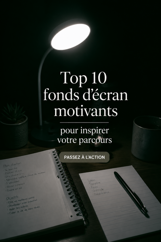 Fond motivant avec un paysage inspirant qui stimule la créativité et la motivation.