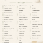 Checklist visuelle de fournitures scolaires essentielles pour la rentrée