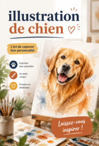 Une sélection d'illustrations de chiens colorées et variées pour les projets artistiques