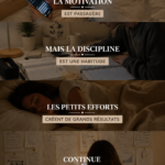 Illustration symbolisant la discipline et la motivation pour atteindre ses objectifs