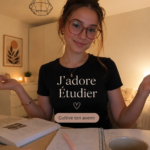 Un étudiant concentré et motivé à son bureau d'étude.