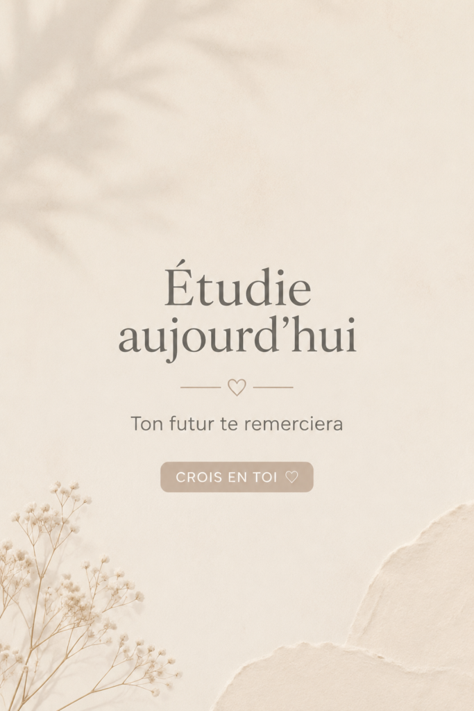 Un bureau décoré avec un papier peint doux et esthétique, parfait pour étudier.