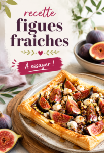 Une belle assiette de salade avec des figues fraîches et du fromage de chèvre