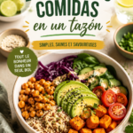 Un bol rempli de légumes frais et de céréales, représentant un repas équilibré