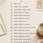 Étudiant à son bureau, concentré sur sa routine d'études de 10 heures.