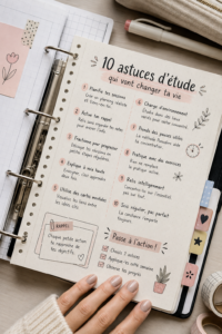 Student studying with effective study hacks