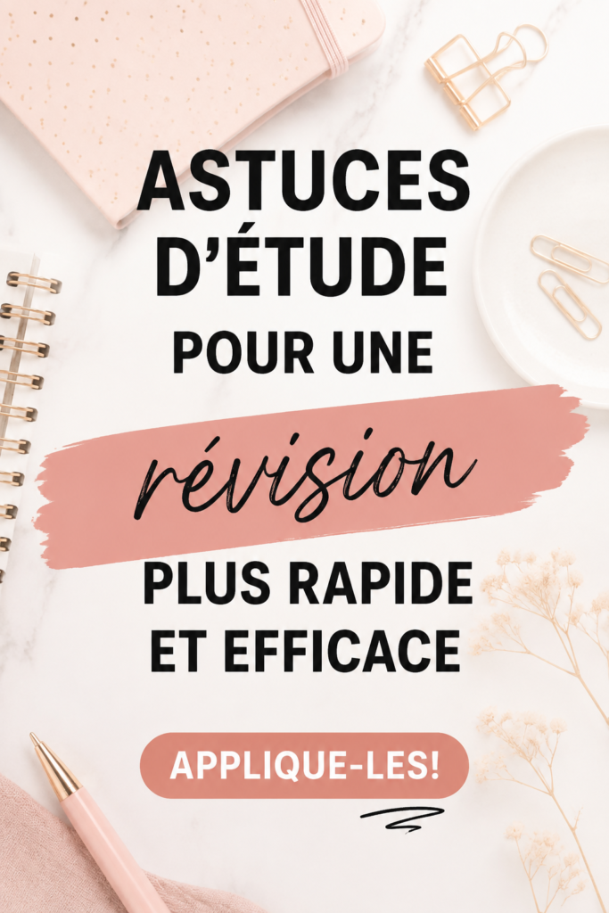 Étudiant concentré à son bureau avec des livres et des notes bien organisés.