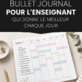 Un bullet journal richement décoré avec des notes et des illustrations pour l'organisation étudiante.