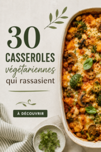 Une casserole végétarienne colorée et appétissante sur une table.