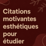 Un bureau décoré avec des citations motivantes et une ambiance esthétique pour étudier.