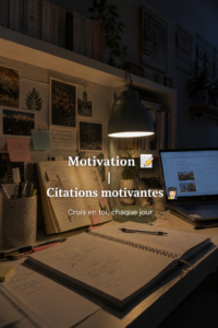 Une citation motivante sur un fond inspirant, symbolisant la productivité étudiante.