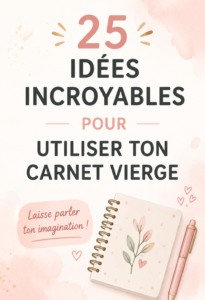 Un carnet vierge ouvert avec des fournitures de bureau créatives autour de lui.