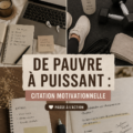 Citations inspirantes pour les étudiants sur fond motivant.