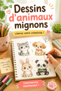Dessin colorié d'un animal mignon, parfait pour se détendre et créer.