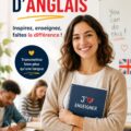 Un professeur d'anglais enseignant à des étudiants attentifs dans une classe dynamique.