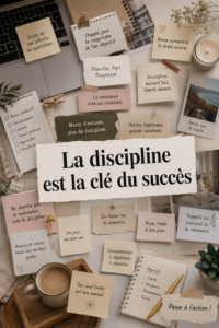 Étudiant concentré sur ses études, illustrant l'importance de la discipline pour réussir.