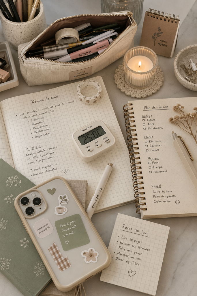 Étudiant utilisant un ordinateur portable pour organiser ses études et son travail