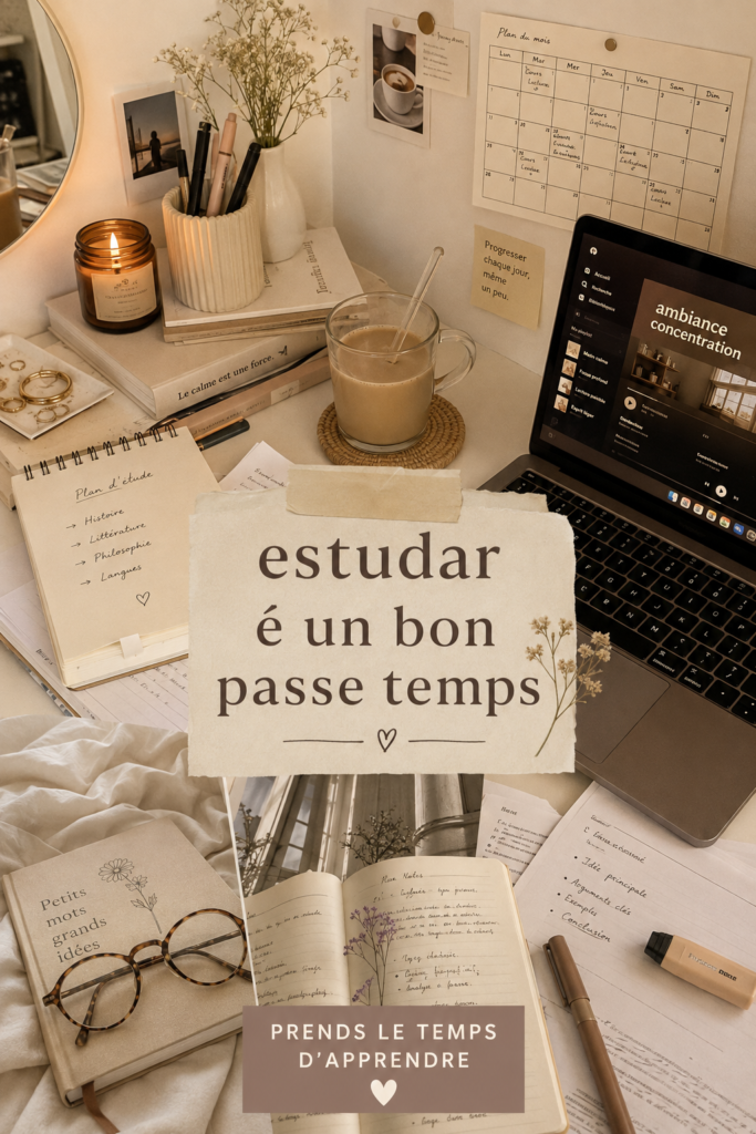 Un étudiant assis à un bureau, entouré de livres, se concentrant sur ses études, incarnant l'idée d'une étude enrichissante comme passe-temps.