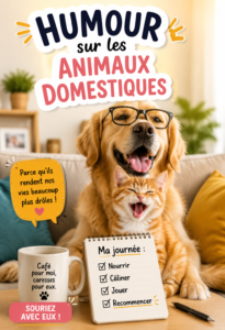 Un chat en pleine action, illustrant des moments hilarants des animaux de compagnie.