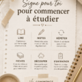 Étudiante utilisant une méthode d'étude efficace pour améliorer sa productivité
