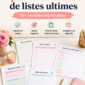 Template de planificateur étudiant illustrant une checklist d'organisation.
