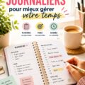 Un organisateur journalier sur un bureau d'étudiant avec des fournitures scolaires.