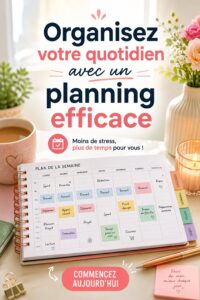 Un étudiant en train d'organiser son planning avec un ordinateur et des notes.