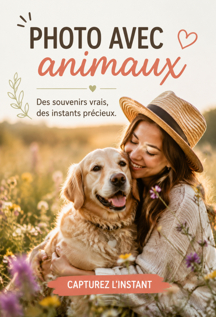 Un chien joyeux posé en plein air pour une photo
