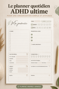 Image d'un planner organisé avec des fournitures scolaires, symbolisant une bonne productivité étudiante.