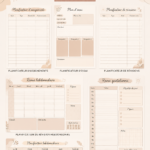 Un planner esthétique avec des couleurs pastel sur un bureau décoré