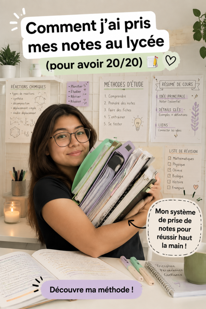 Étudiante prenant des notes sur un cahier lors d'une lecture.