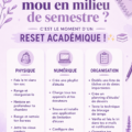 Étudiant(e) révisant à une table avec des livres et un ordinateur, symbole de productivité et d'organisation.