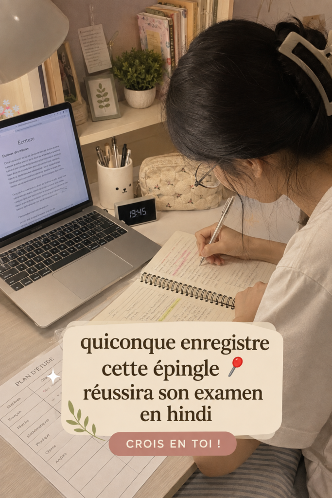 Photo d'un étudiant organisant ses révisions pour des examens réussis
