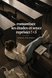 Un bureau d'étude bien organisé et inspirant pour les étudiants, avec de la décoration motivante.