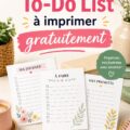 Modèles de to-do lists à imprimer pour une meilleure organisation étudiante.