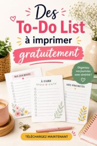 Modèles de to-do lists à imprimer pour une meilleure organisation étudiante.